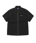 THISISNEVERTHAT THISISNEVERTHAT Washed Denim Zip Shirt Black