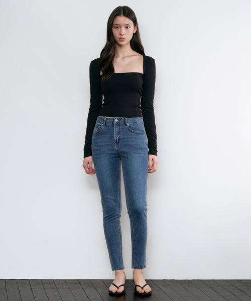 MUSINSA STANDARD WOMAN MUSINSA STANDARD WOMAN Women's Skinny Denim Pants [Medium Indigo]