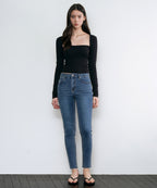 MUSINSA STANDARD WOMAN MUSINSA STANDARD WOMAN Women's Skinny Denim Pants [Medium Indigo]