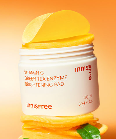 Innisfree Vita C Green Tea Enzyme Blemish Toning Pad, 60 sheets