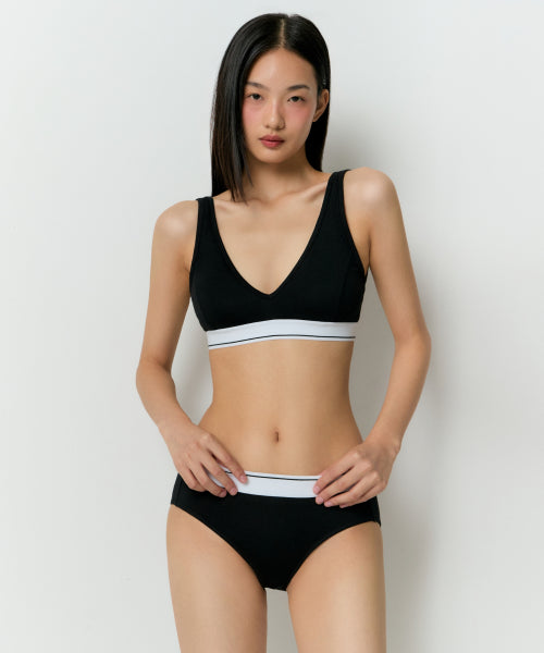 MUSINSA STANDARD WOMAN MUSINSA STANDARD WOMAN Women's Cotton Bralette [Black]