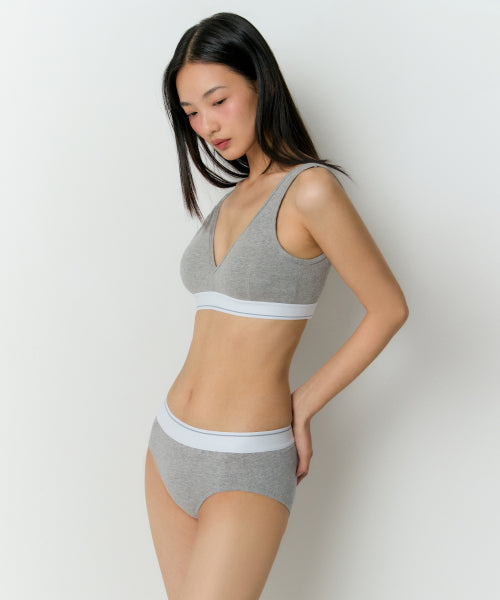MUSINSA STANDARD WOMAN MUSINSA STANDARD WOMAN Women's Cotton Bralette (Gray)