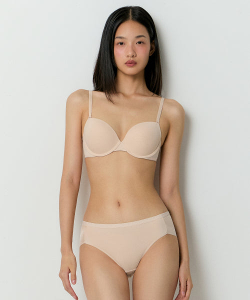 MUSINSA STANDARD WOMAN MUSINSA STANDARD WOMAN Women's Basic Wire Bra Light Beige