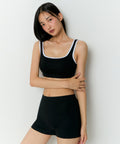 MUSINSA STANDARD WOMAN MUSINSA STANDARD WOMAN Women's Square Neck Cotton Bra Top (Black)