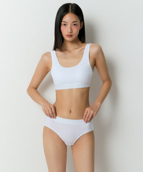 MUSINSA STANDARD WOMAN MUSINSA STANDARD WOMAN Women's Cotton Bra Top White