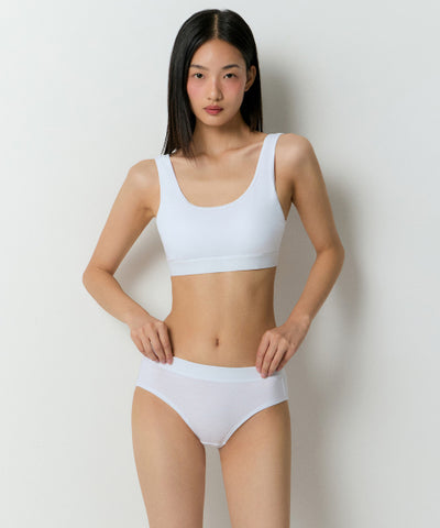 MUSINSA STANDARD WOMAN Women's Cotton Bra Top White