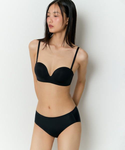 MUSINSA STANDARD WOMAN MUSINSA STANDARD WOMAN Women's Off Shoulder Wireless Bra (Black)