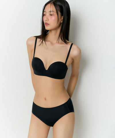MUSINSA STANDARD WOMAN Women's Off Shoulder Wireless Bra (Black)