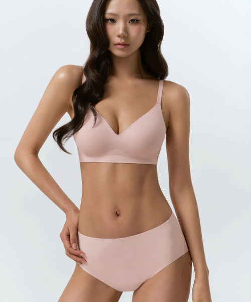 MUSINSA STANDARD WOMAN MUSINSA STANDARD WOMAN Women's Seamless Light Volume Bra [Pink] Size