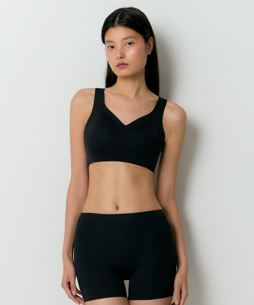 MUSINSA STANDARD WOMAN MUSINSA STANDARD WOMAN Women's Comfort Seamless Bra [Black] Size M