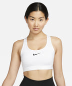 NIKE NIKE Swoosh Medium Support Pad Sports Bra W - White