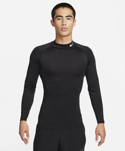 NIKE Pro Dri Fit Fitness Mock Neck Long Sleeve Top M