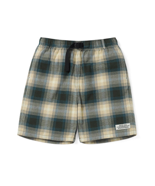 THISISNEVERTHAT THISISNEVERTHAT Belted Check Short Pants