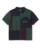 THISISNEVERTHAT THISISNEVERTHAT Block Crochet Knit T-Shirt Navy