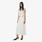 YCH WRAPPED CONSTRUCTION SKIRT IVORY (F24SK5091IV)