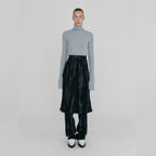 EENK ZLAIIN Pleated Skirt - Navy