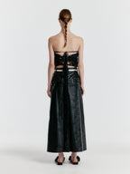 EENK YICOLE Tucked Maxi Skirt - Black