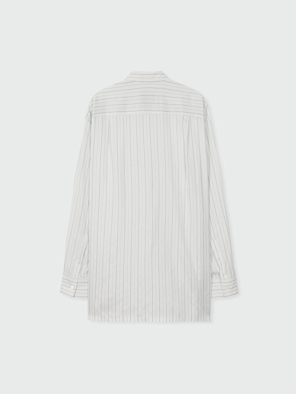 EENK ZANCY Oversized Shirt with Brooch - Ivory Stripe