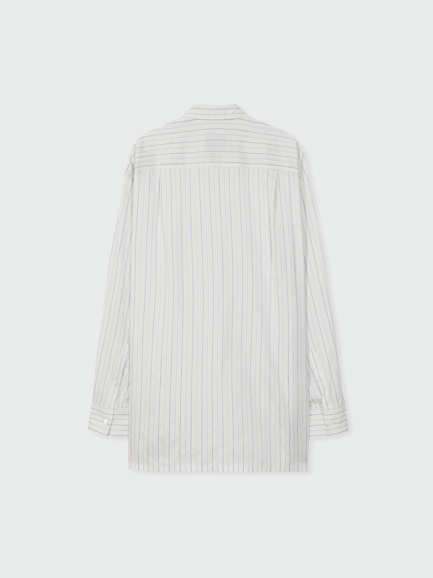 EENK ZANCY Oversized Shirt with Brooch - Ivory Stripe