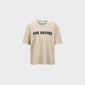 YCH FOR DESIRE-PRINTED TSHIRT BEIGE (F24TO9121BE)