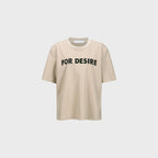YCH FOR DESIRE-PRINTED TSHIRT BEIGE (F24TO9121BE)