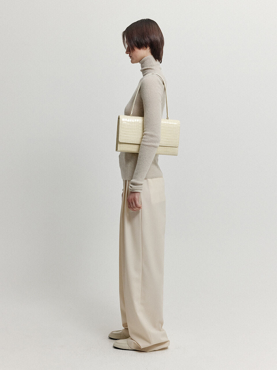 EENK EENK XEEP Separable Knit Turtleneck - Beige