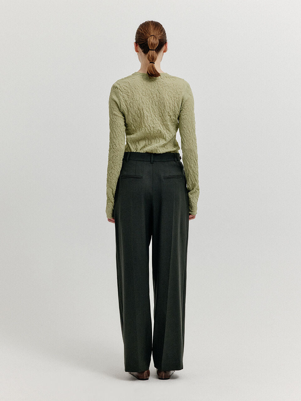 EENK EENK T-Shirt Layered Jersey Top - Green