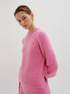 EENK EENK TOKI Cable Knit Pullover - Pink