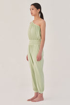 OZEZ OZEZ Jumpsuit Stitched Smoking - Pastel Green