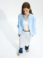 LOW CLASSIC Lc CHECKED REGULAR-FIT SHIRT_SOFT BLUE_LC252SH06B2