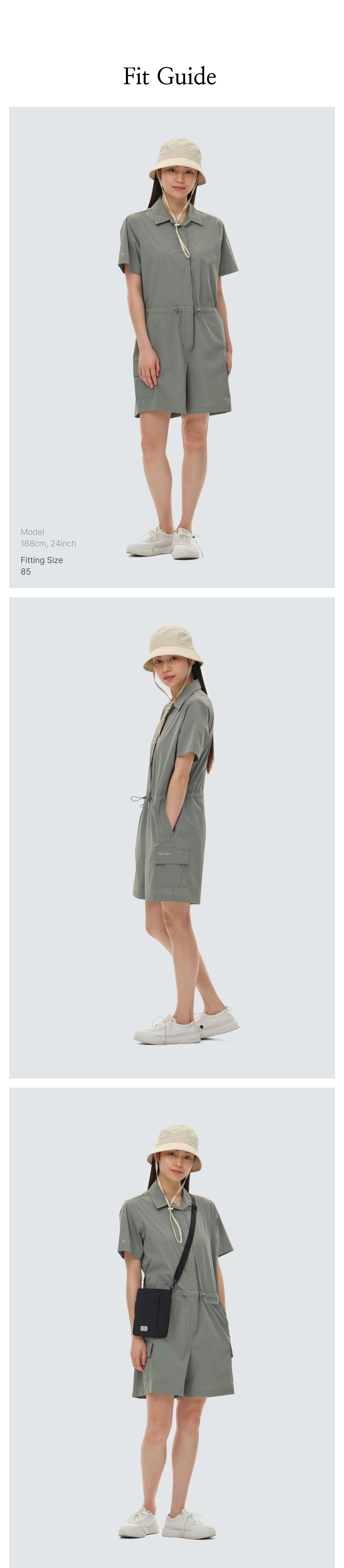 SNOWPEAK APPAREL SNOWPEAK APPAREL Women's Shorts Jumpsuit Light Khaki