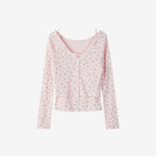 DEWL [Duelling][2nd] Flower sleeveless tank top cardigan set PK_D262MSM107