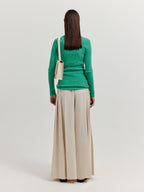 EENK EENK XEEP Separable Knit Turtleneck - Green