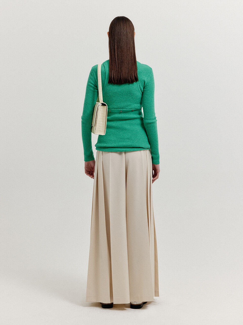 EENK EENK XEEP Separable Knit Turtleneck - Green