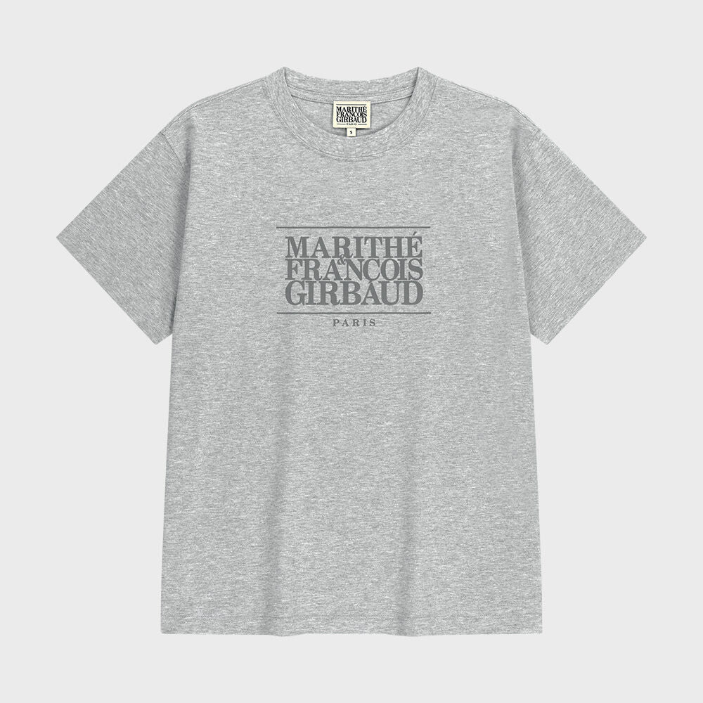 MARITHÉ+FRANҪOIS GIRBAUD CLASSIC LOGO TEE heather gray