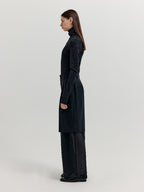 EENK EENK XAVA Turtleneck Jersey Top - Black