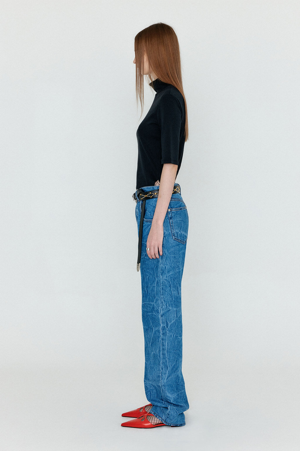EENK WENIM Classic Denim Pants - Denim Blue