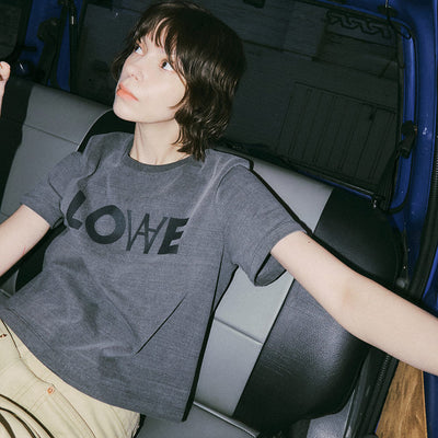 A3445 Pigment crop T-shirt_Charcoal