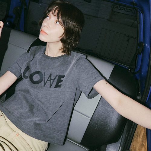 VANONE ATELIER A3445 Pigment crop T-shirt_Charcoal