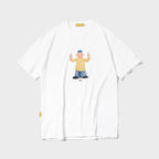 MAINBOOTH [Pat and Mat] Pat T-shirt (white)