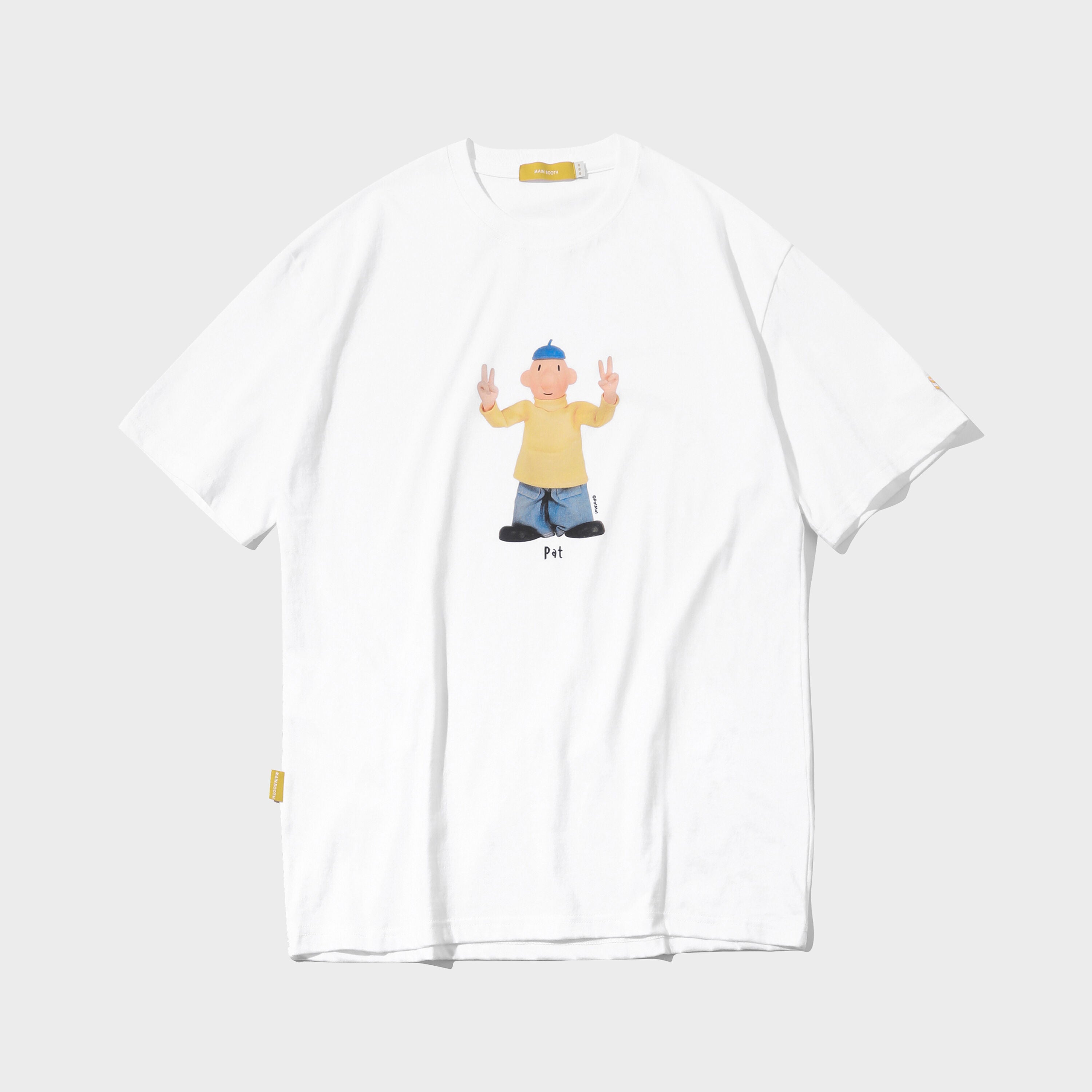 MAINBOOTH [Pat and Mat] Pat T-shirt (white)