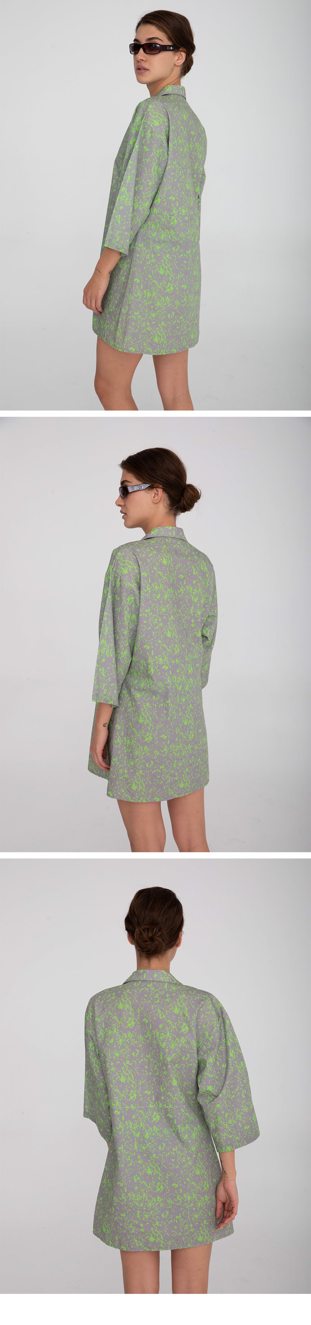 VATKA VATKA Dress Gray/Green