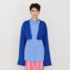 EENK EENK VOLERO Bolero Knit Cardigan - Blue