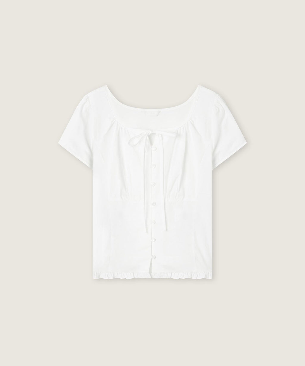 ROEM Hem frill blouse RMBLG37R13