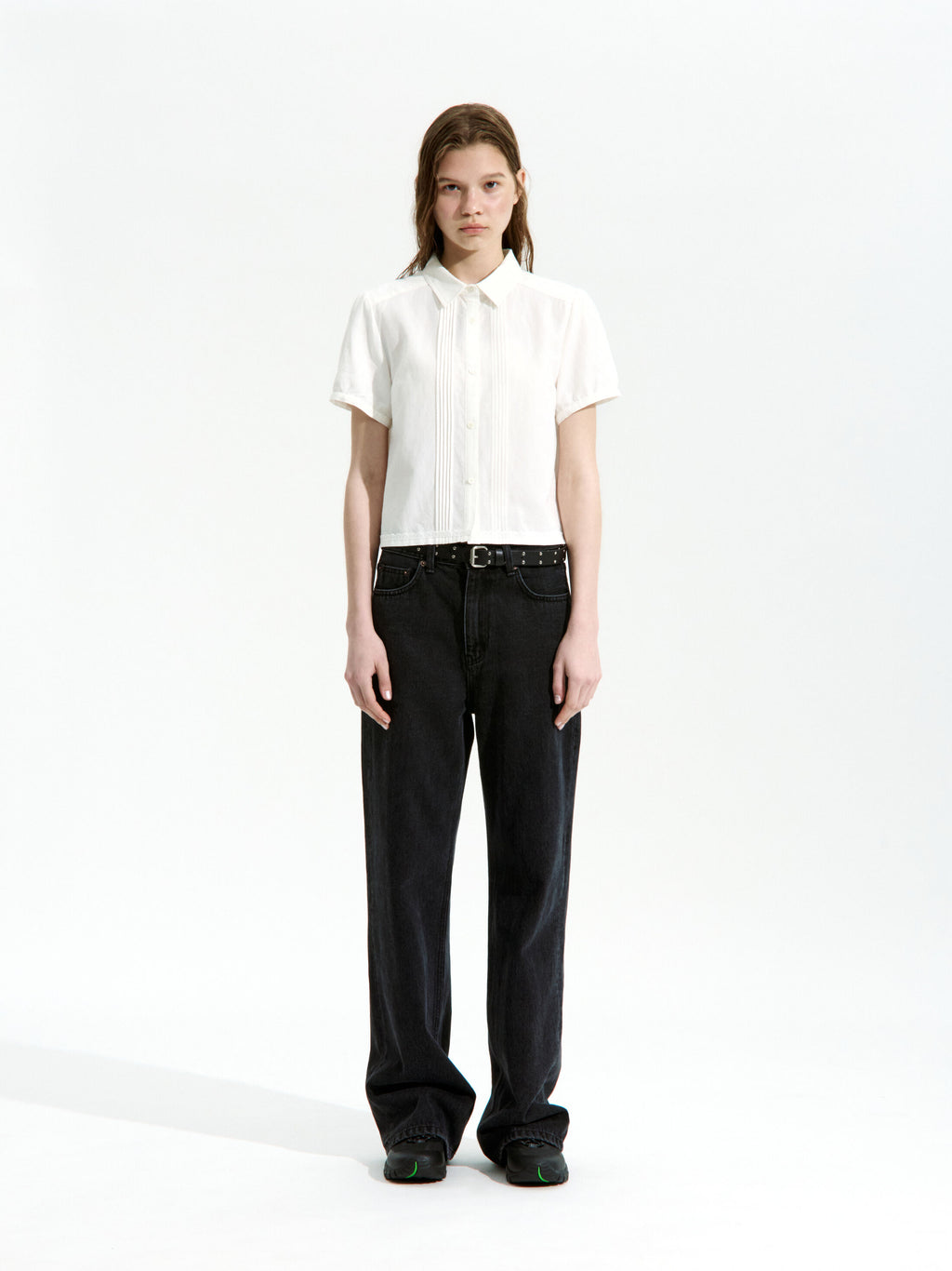 LOW CLASSIC BAMBOO LACE SHIRT_OFF WHITE_LC252BL03OW