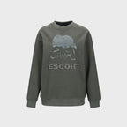 YCH ESCORT-PRINT SWEATSHIRT GREY (F23TO910GY)