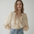 MOMET Liaf Blouse Peach