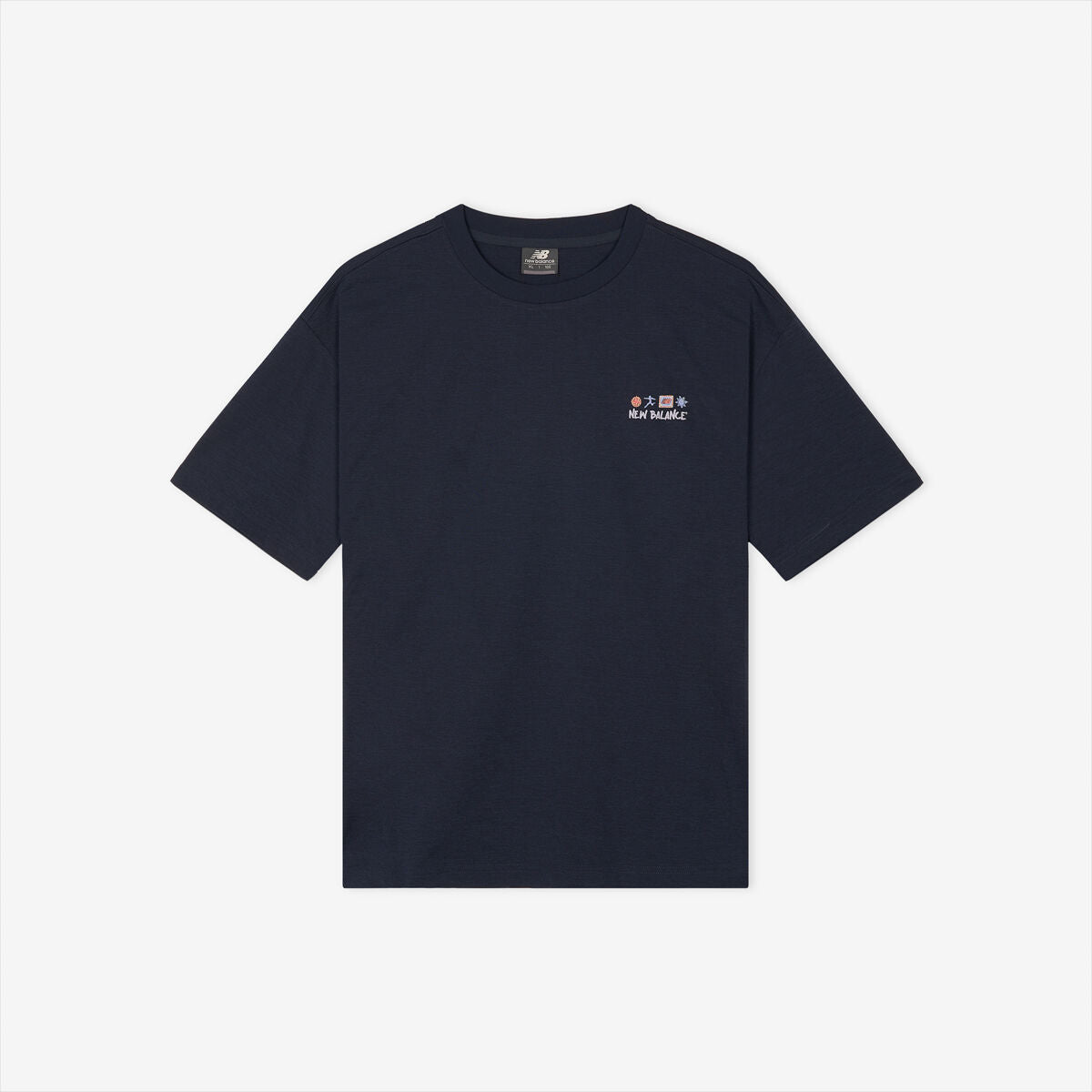 NEW BALANCE NBNEG31643 / UNI Sunny Rainey illustration short sleeve t-shirt (NAVY)