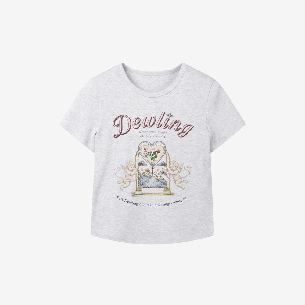 DEWL [Dueling][2nd] Angel Slim Fit Crop T-Shirt LG_D262MSM112