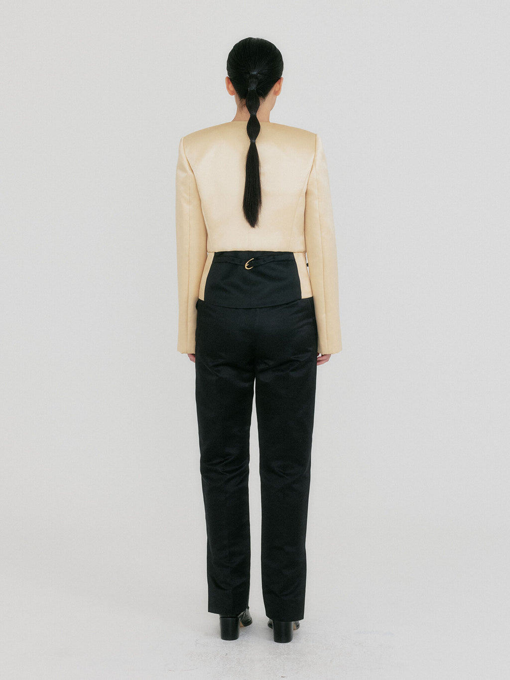 EENK ZROEL Flower Cropped Jacket - Yellow